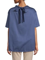 Ulyana Cotton Short-Sleeve Blouse