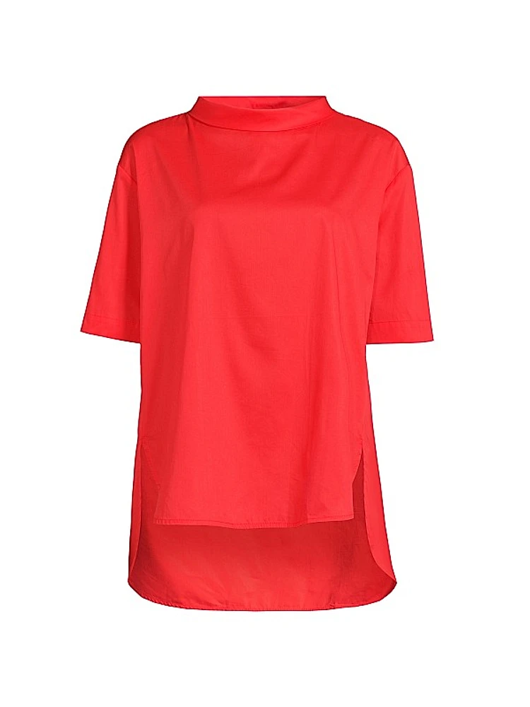Ulyana Cotton Short-Sleeve Blouse
