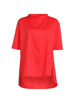 Ulyana Cotton Short-Sleeve Blouse
