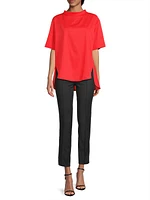 Ulyana Cotton Short-Sleeve Blouse