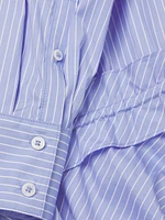 Elowen Striped Cotton Tie-Waist Shirt