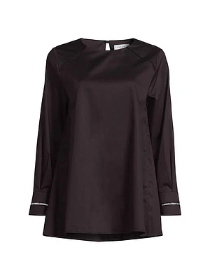 Isolde Cotton A-Line Blouse