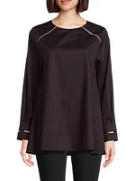 Isolde Cotton A-Line Blouse