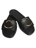 Bell Leather Slides