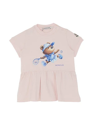 Baby Girl's & Little Tennis Bear T-Shirt Dress