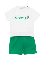 Baby Boy's & Little Logo T-Shirt Shorts Set