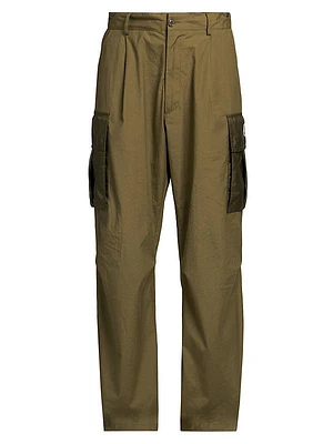 Stretch Cotton Cargo Pants