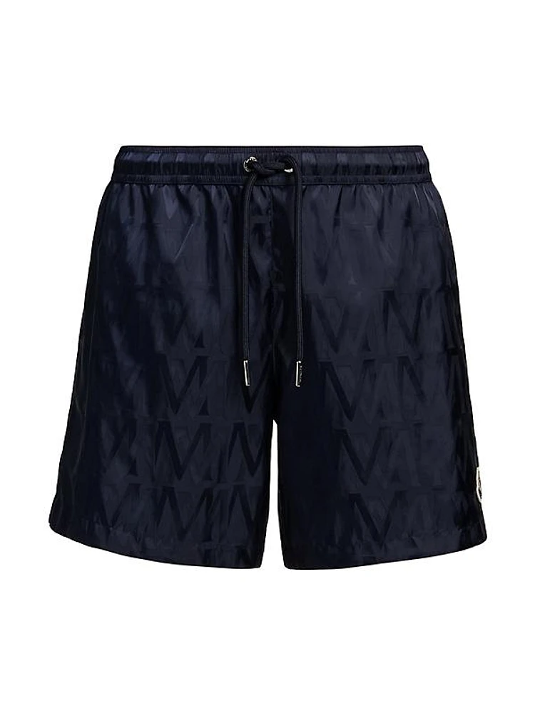 Monogram Drawstring Swim Shorts