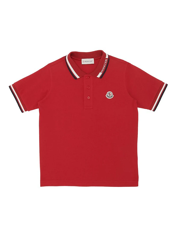 Little Boy's & Logo Polo Shirt