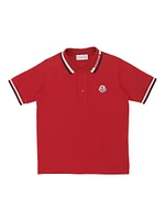 Little Boy's & Logo Polo Shirt