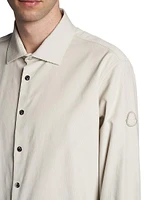 Button-Front Cotton Shirt