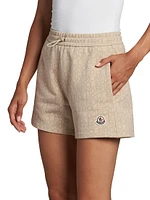 Cotton-Blend Logo Shorts