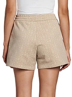 Cotton-Blend Logo Shorts