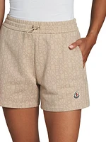 Cotton-Blend Logo Shorts