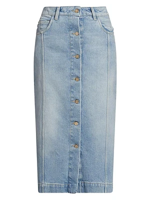 Denim Midi Skirt