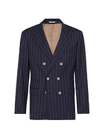 One and a Half Breasted Blazer Super 150s Virgin Wool