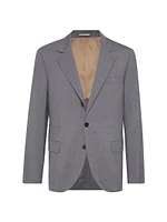 Super 150s Lightweight Wool and Silk Blazer