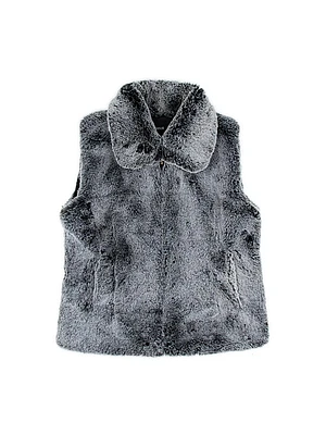 Faux Fur Zip-Up Vest