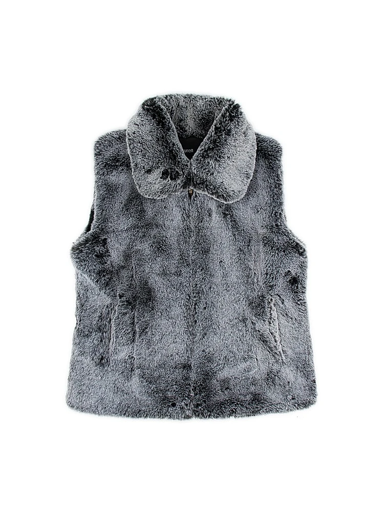 Faux Fur Zip-Up Vest