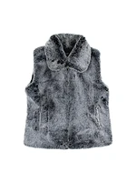 Faux Fur Zip-Up Vest