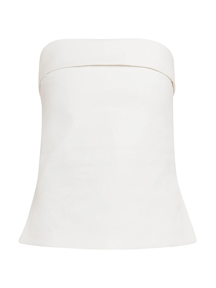 Cecile Cotton Strapless Top