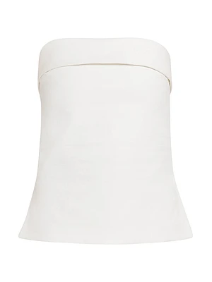 Cecile Cotton Strapless Top