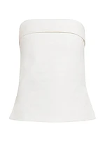 Cecile Cotton Strapless Top