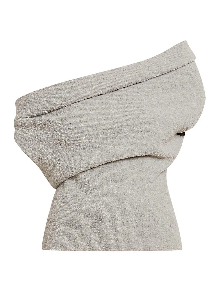 Debra Cotton-Blend Bouclè Top