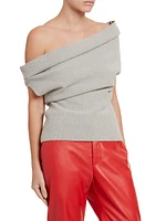 Debra Cotton-Blend Bouclè Top