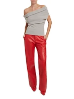 Debra Cotton-Blend Bouclè Top
