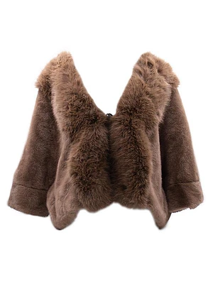 Faux Fur Cape
