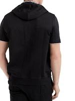 Sleeveless Sweatshirt with Zipper and Hood