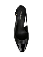 Cecile Leather Slingback Pumps