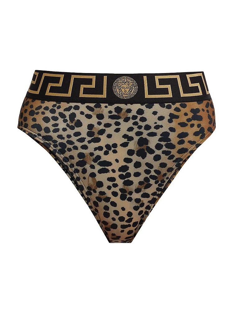 Leopard Print Brazilian Bikini Bottom