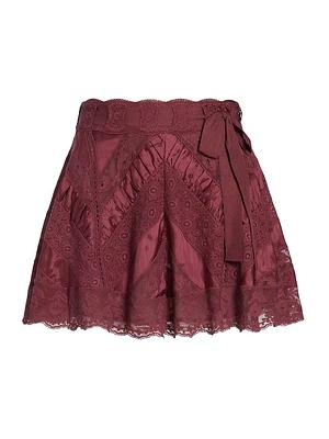 Shayda Rochelle Lace Miniskirt