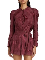 Shayda Rochelle Lace Miniskirt