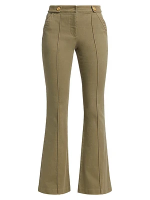 Costella Cotton-Twill Flared Jeans