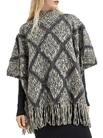 Wool and Alpaca Knit Poncho