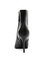 Mikki 85MM Leather Stiletto Booties