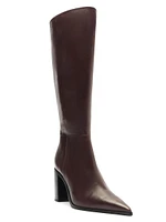 Mikki 85MM Block-Heel Leather Boots