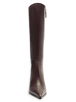 Mikki 85MM Block-Heel Leather Boots