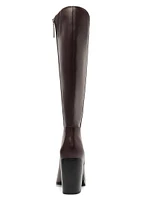 Mikki 85MM Block-Heel Leather Boots