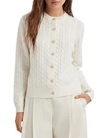 Cashmere Cable Knit Cardigan