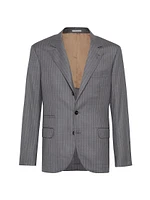 Virgin Wool Stripe Batavia Blazer