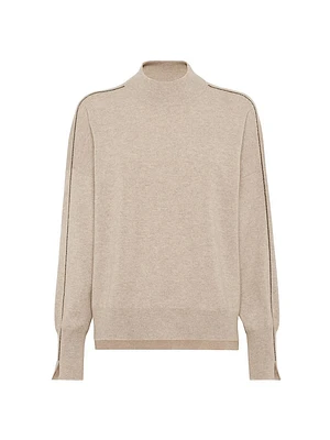 Cashmere Mock Neck Sweater