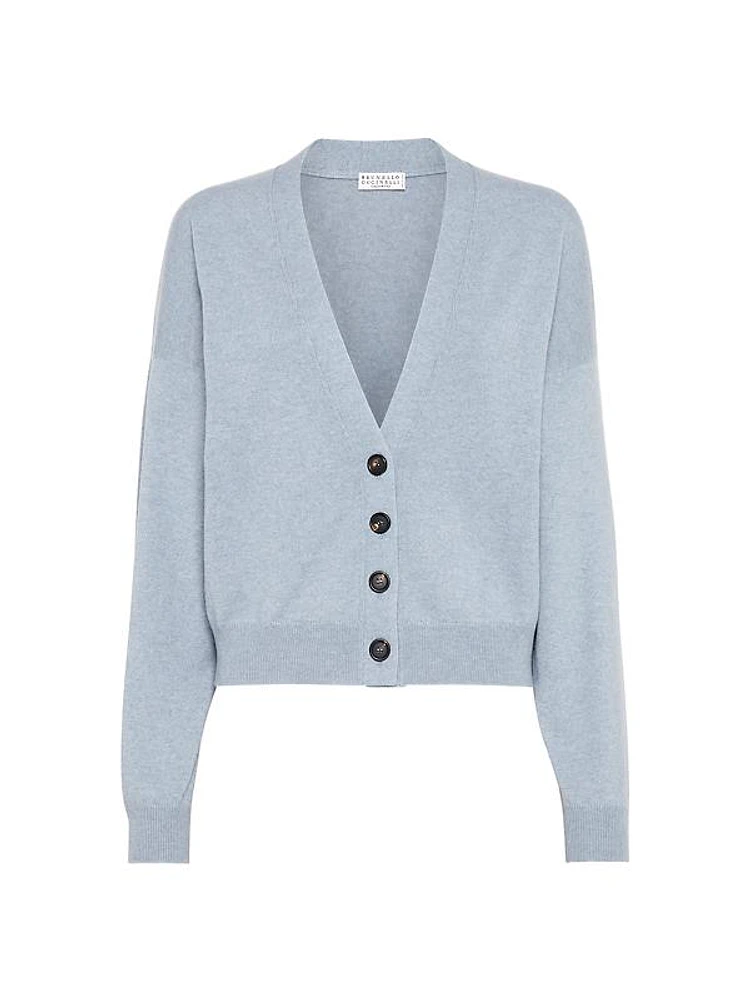 Cashmere Cardigan with Monili