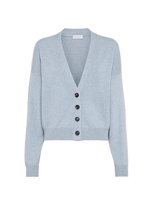 Cashmere Cardigan with Monili