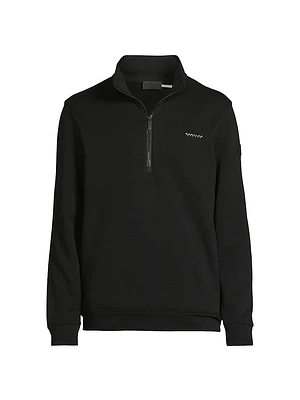 Cotton Fleece Half-Zip Sweatshirt