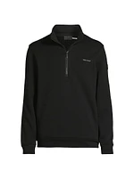 Cotton Fleece Half-Zip Sweatshirt