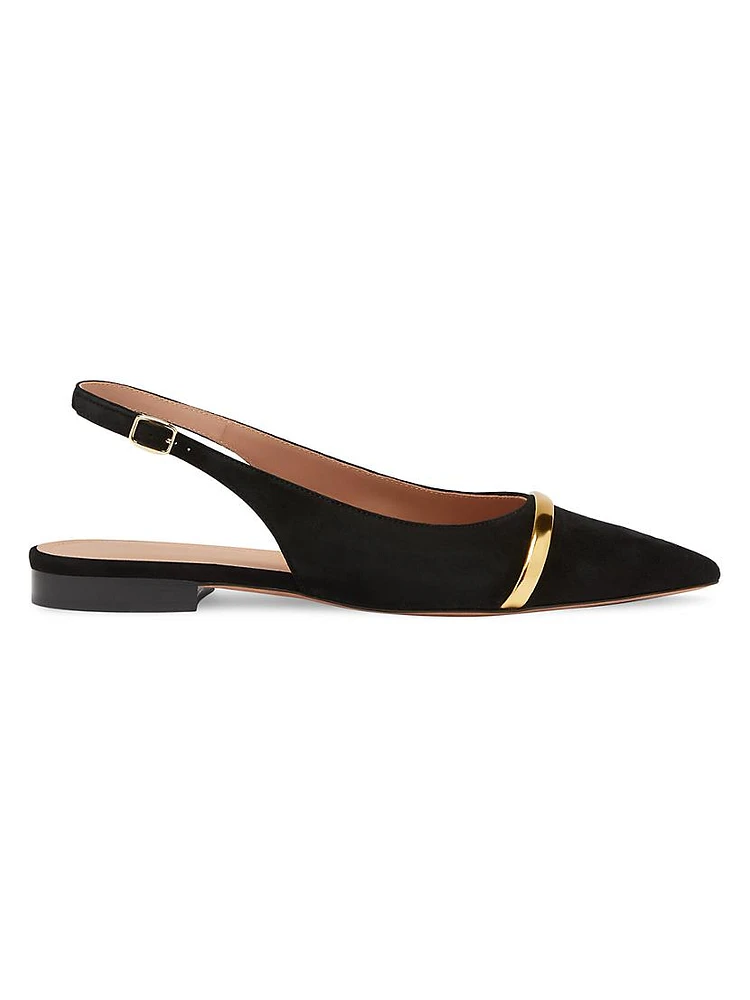 Jama Suede Slingback Flats